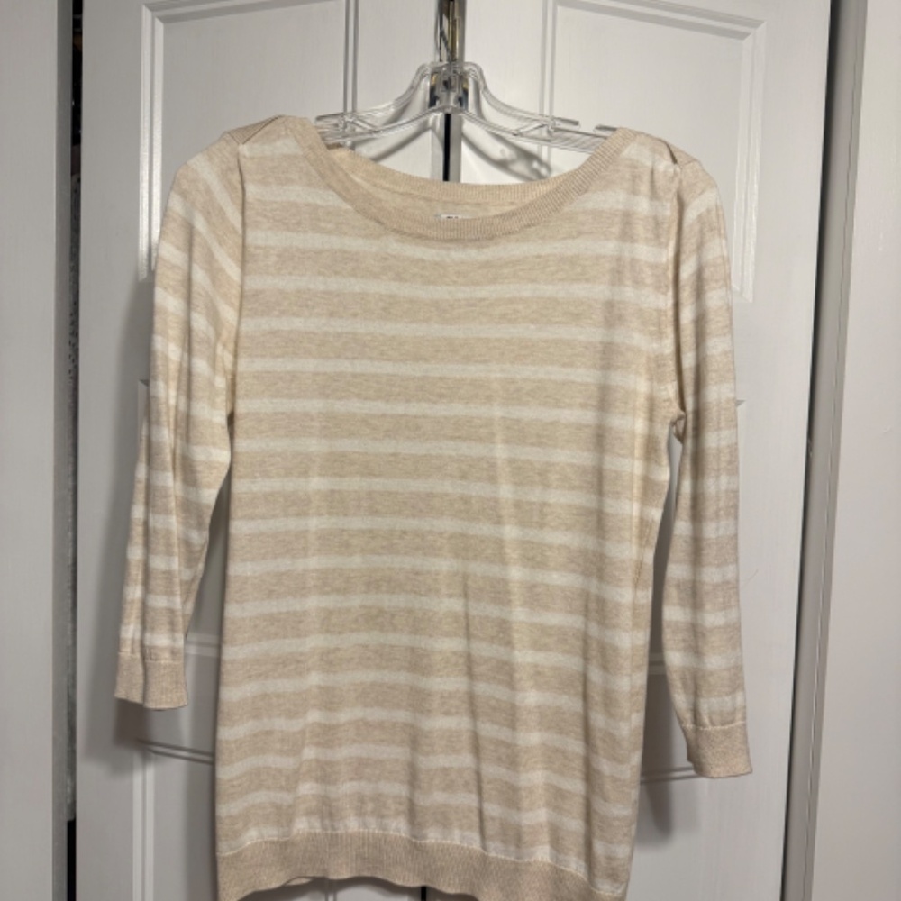 Khaki & Cream Old Navy Sweater